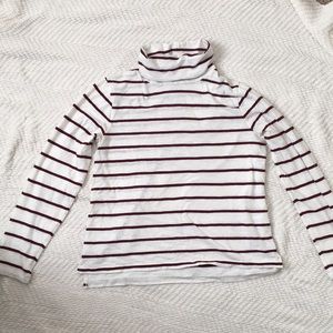 Madewell Whisper stripe turtleneck